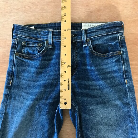 Rag & Bone Cate Mid Rise Skinny Jeans Women 26 Mid Rise Dark Wash Stretch 16297 - Picture 8 of 13